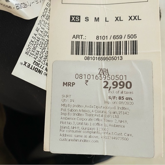 Zara cropped blazer + mini skirt in khaki brown - Picture 9 of 9